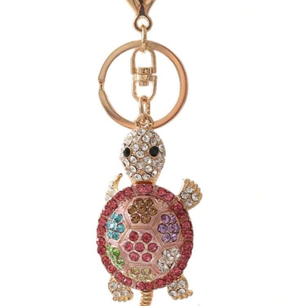 Pick One Crystal Animal or Fruit Charm and/or Keychain Pickcolor